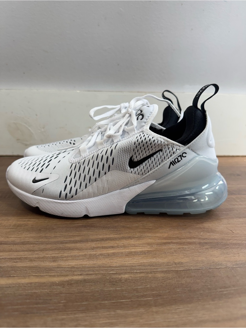 Nike Women’s White and Black Air Max 270 Sneakers